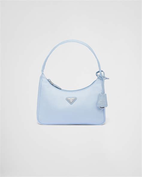 prada monochrome bag blue|prada blue nylon bag.